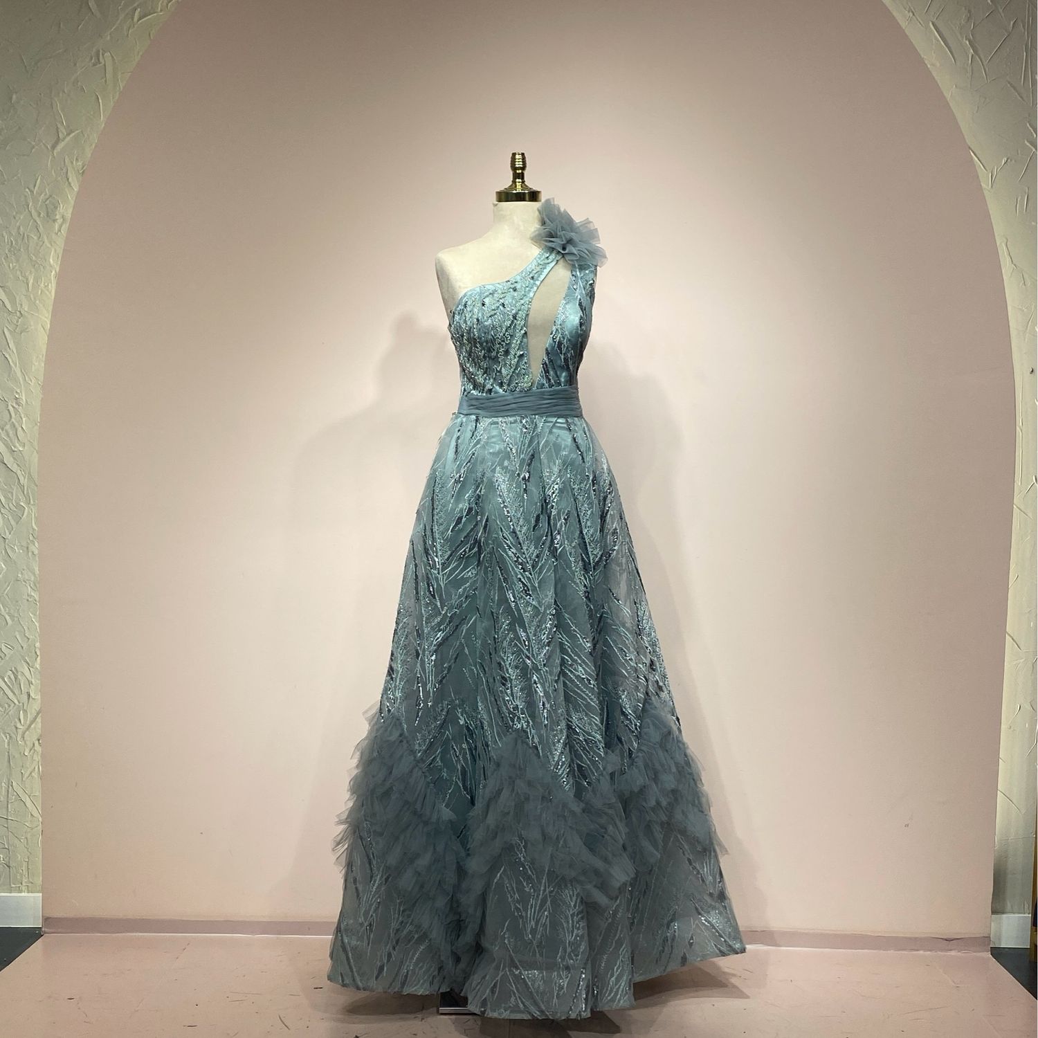 Vestido largo menta talla 42/10 Vestido largo menta talla 42/10