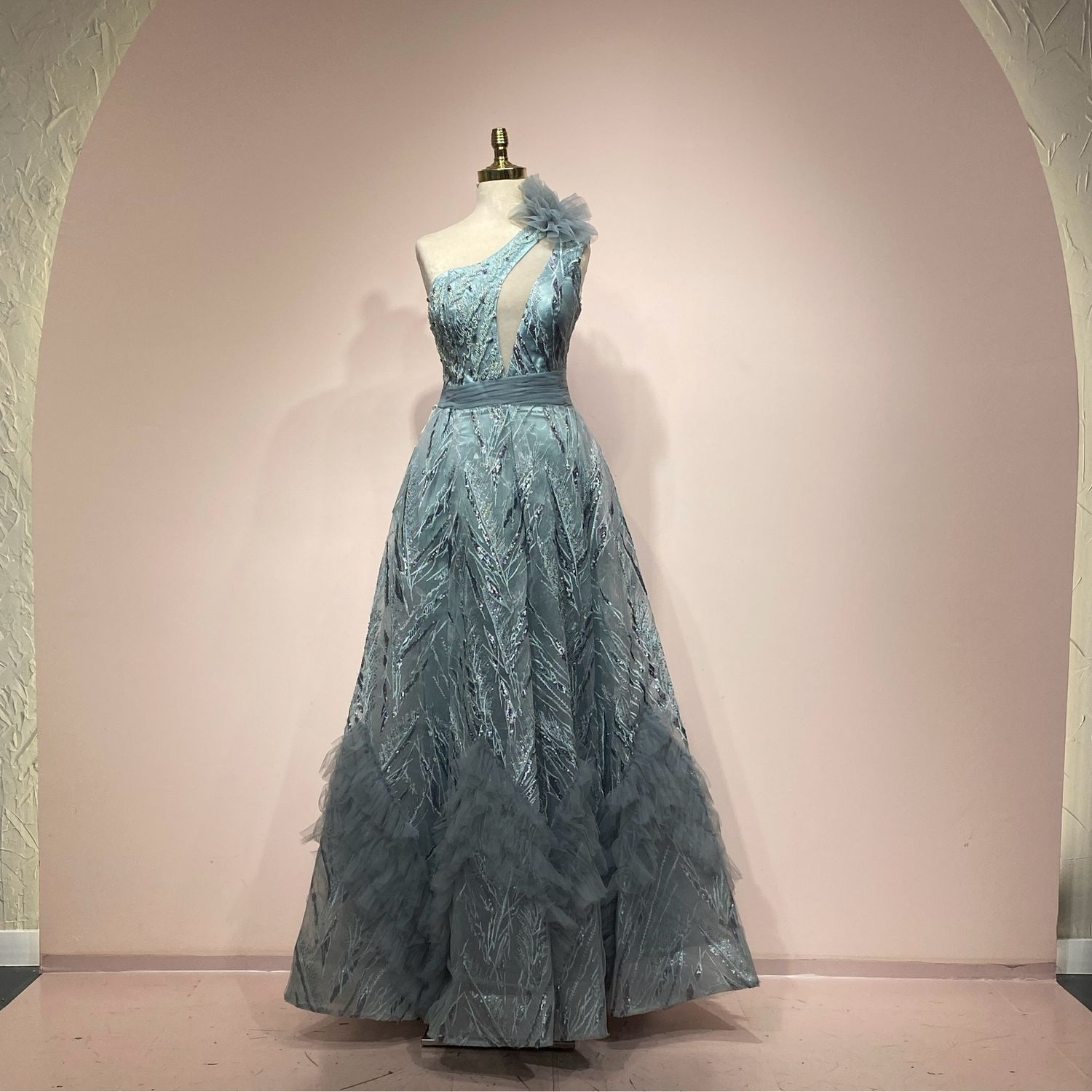 Vestido largo menta talla 42/10 Vestido largo menta talla 42/10