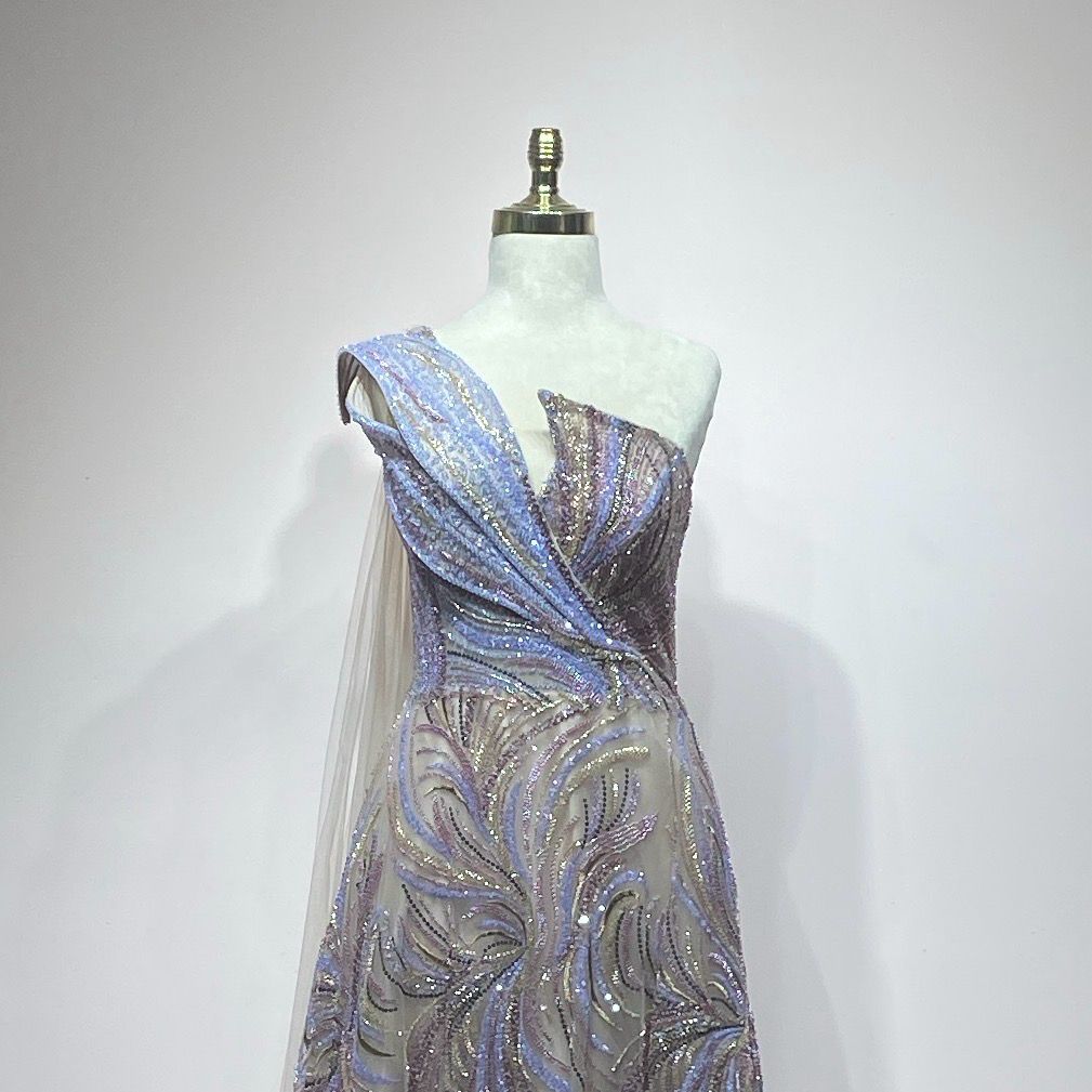 Vestido largo corte a talla 14