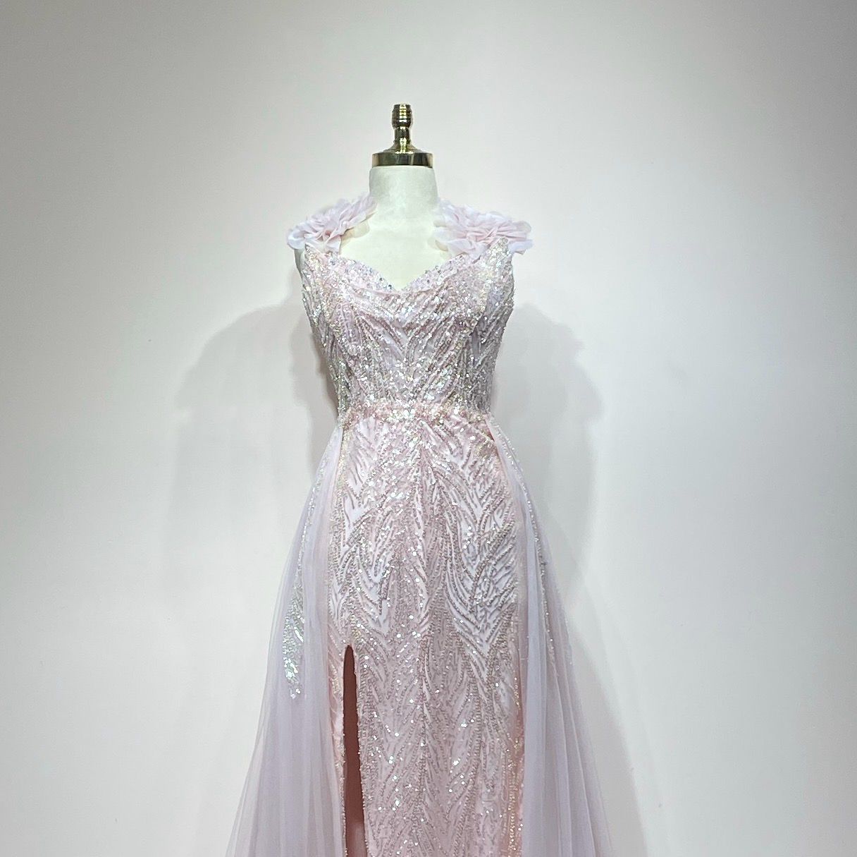 Vestido rosado pastel talla 46/14