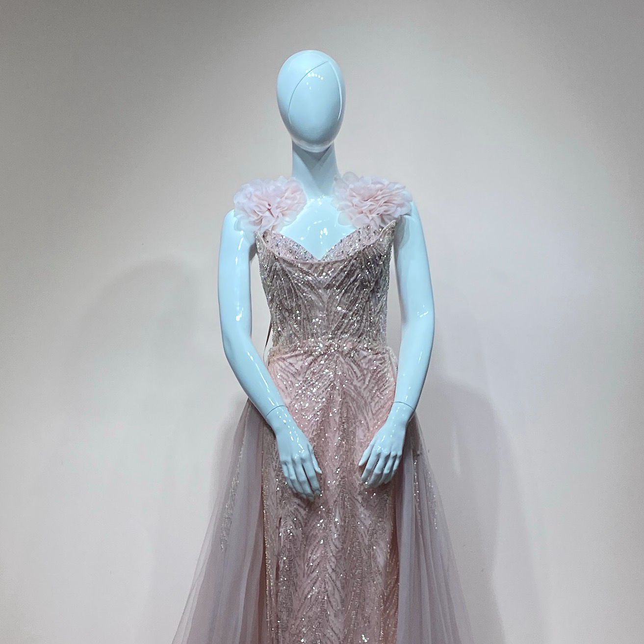 Vestido rosado pastel talla 46/14