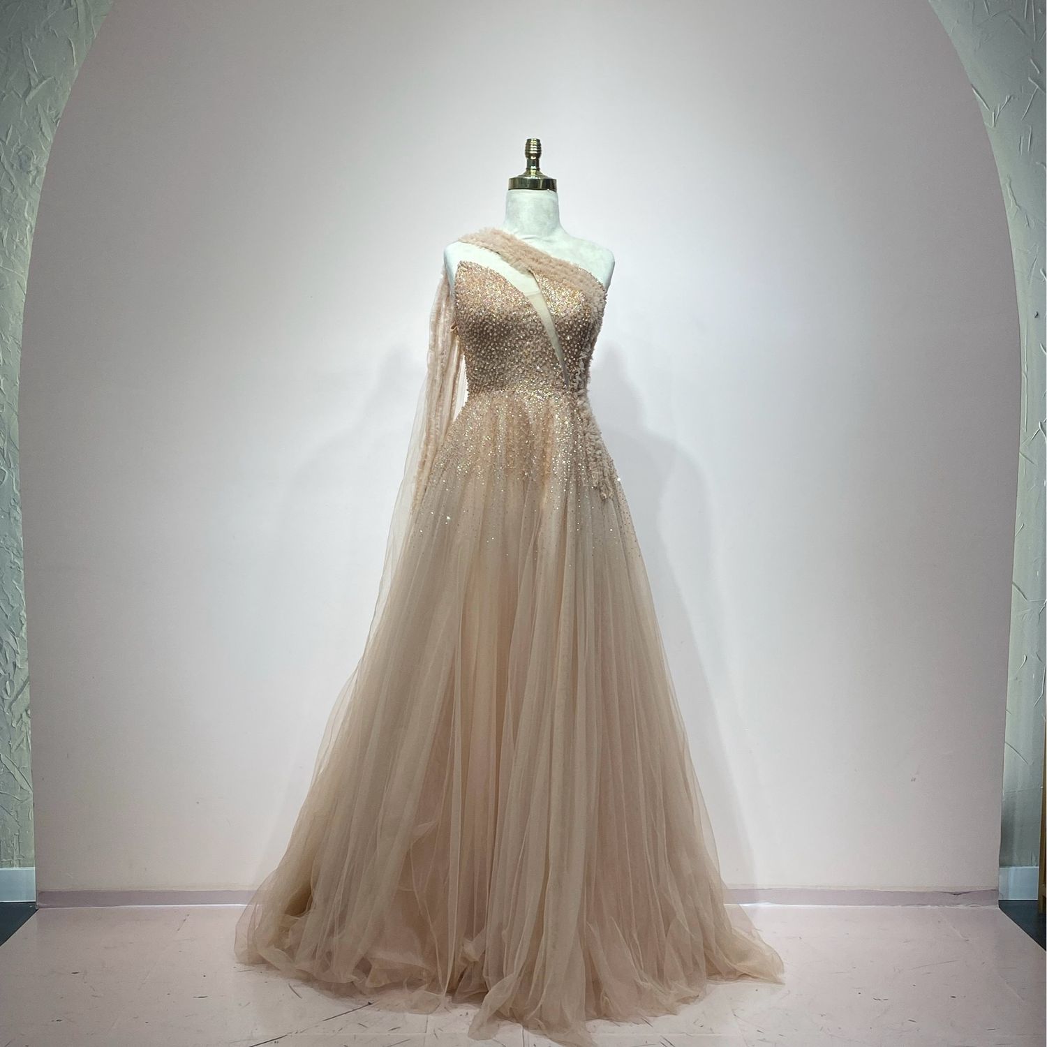 Vestido largo talla rose gold 42 / 10