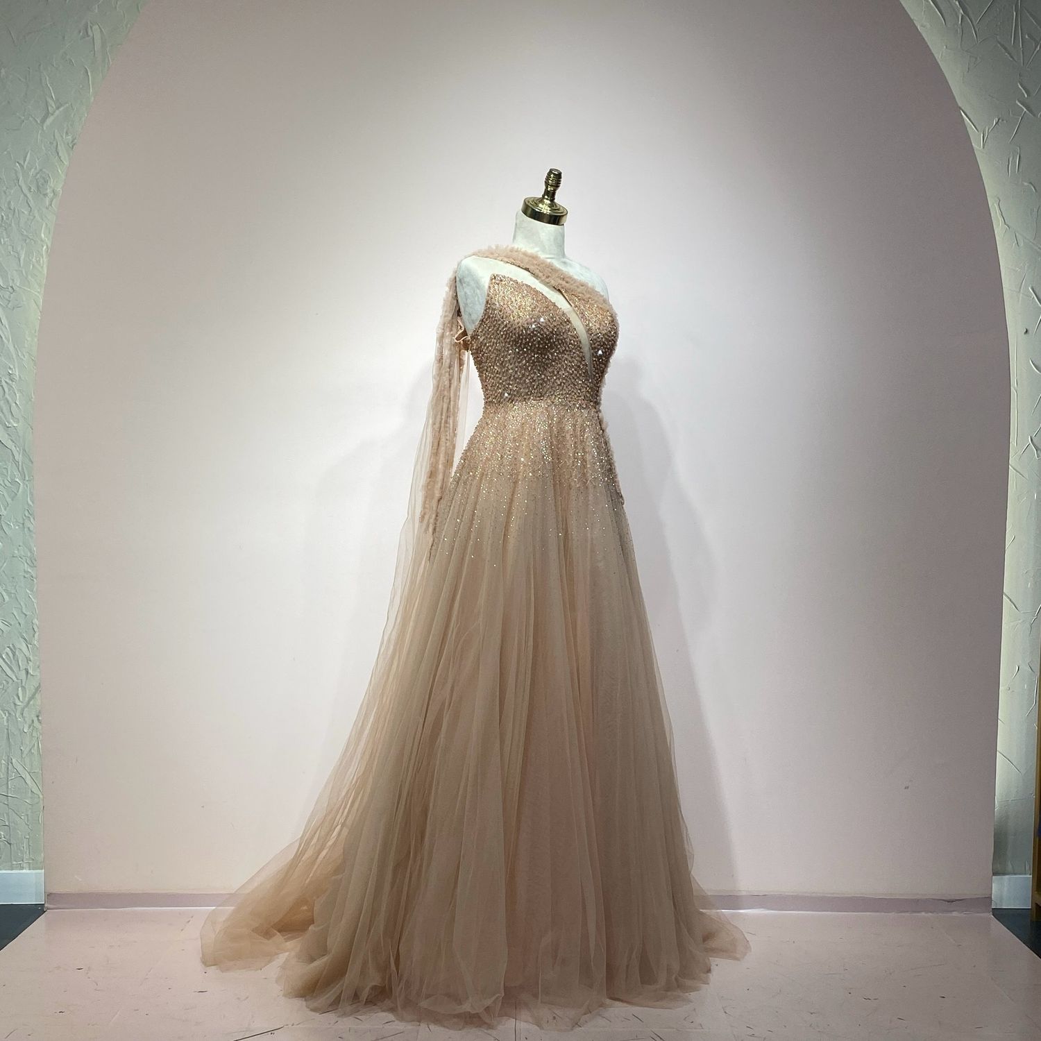 Vestido largo talla rose gold 42 / 10