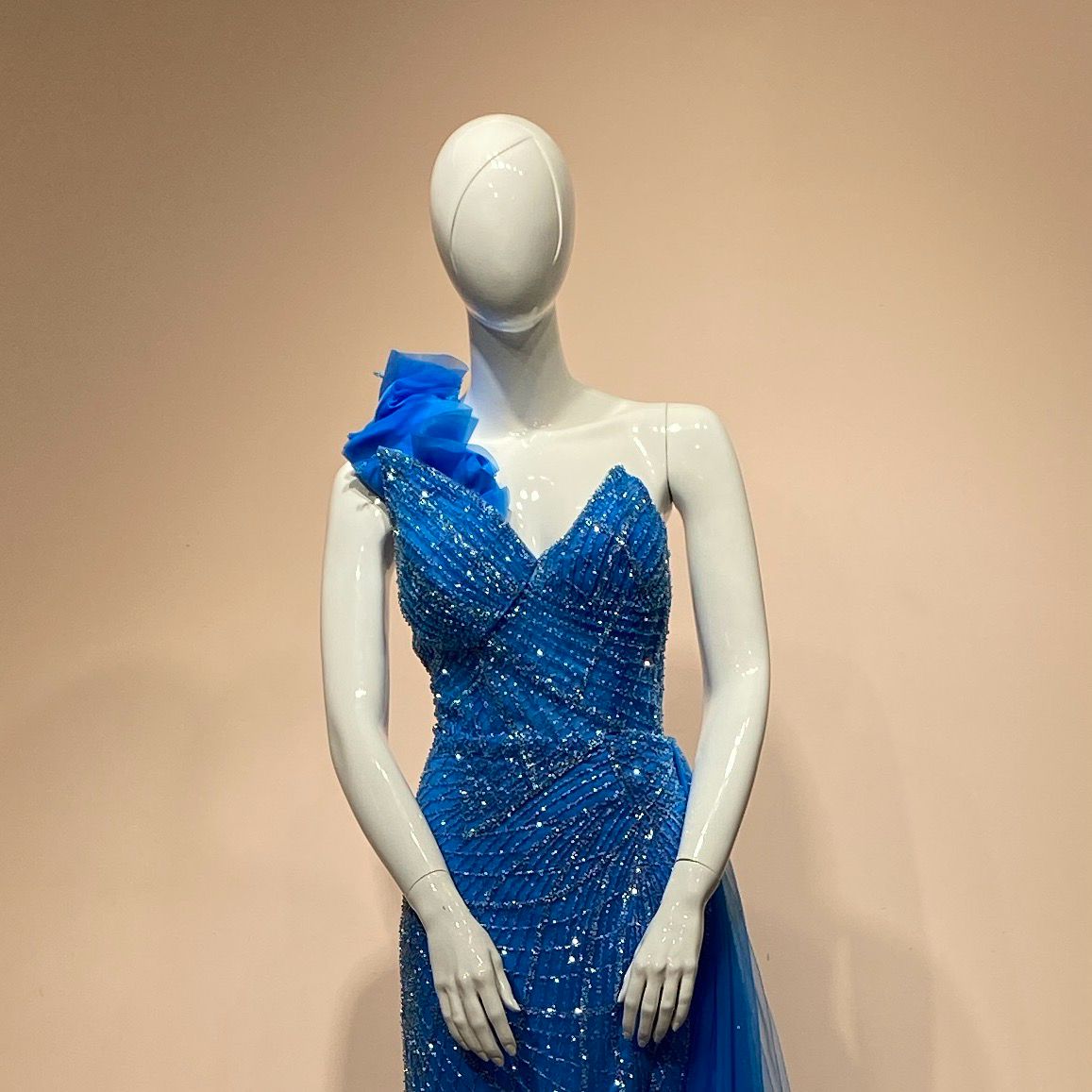 Vestido largo azul talla 46/14