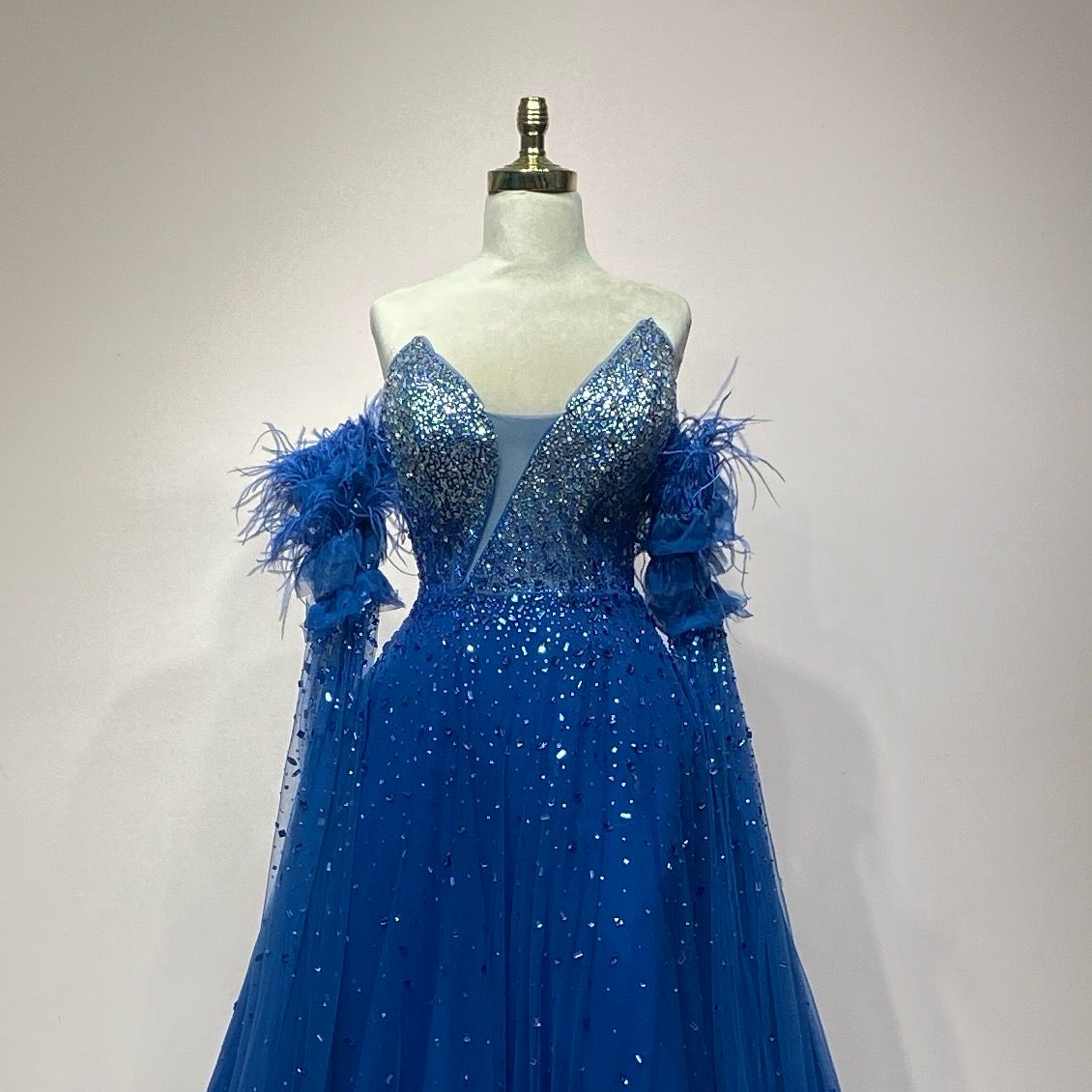 Vestido azul largo talla 44/12