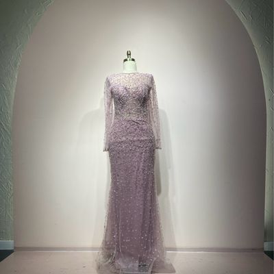 Vestido largo rosado talla 46/14