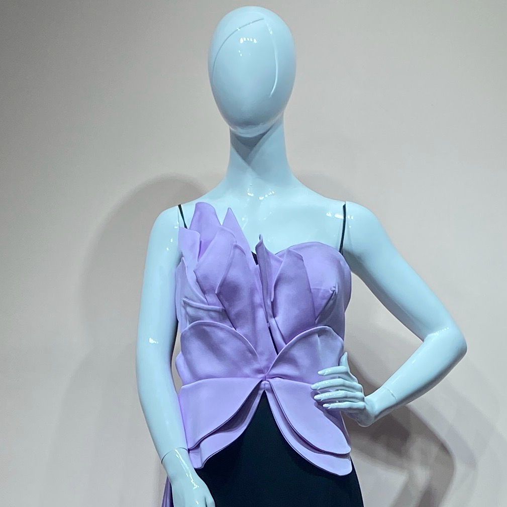 Vestido largo color morado/negro talla 46/14 Vestido largo color morado/negro talla 46/14