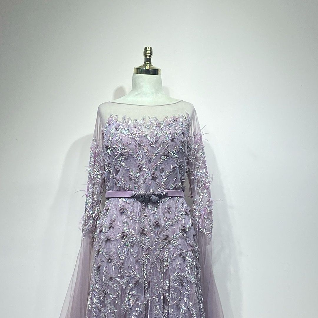 Vestido largo rosa vieja talla 48/16