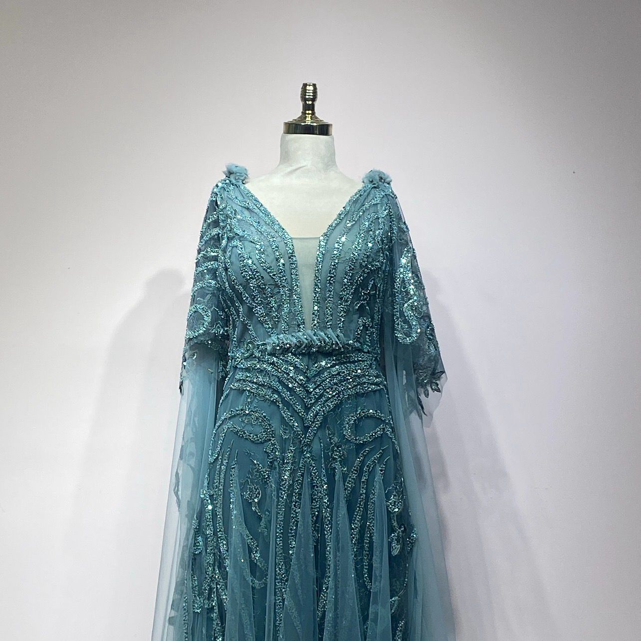 Vestido verde menta talla 48/16
