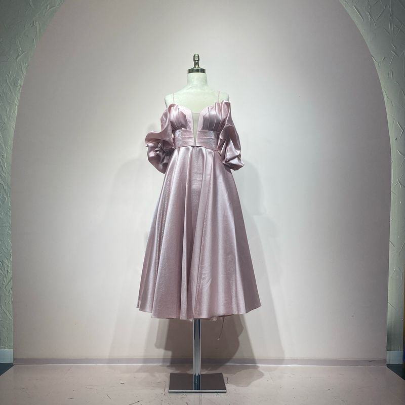 Vestido corto rosado talla de diversas tallas