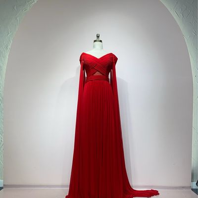 Vestido largo rojo talla 44/12