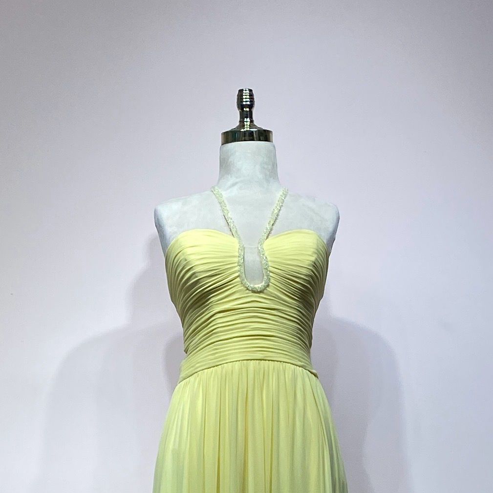 Vestido largo amarillo talla 12/44