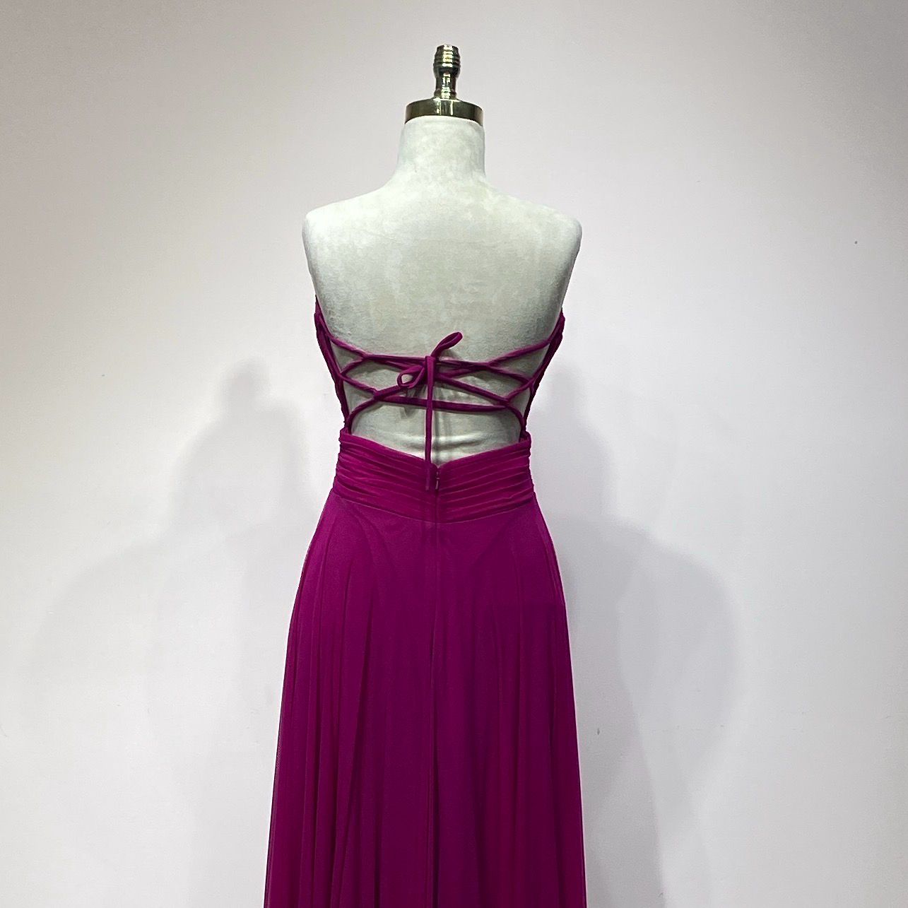 Vestido largo fucsia talla 40/8