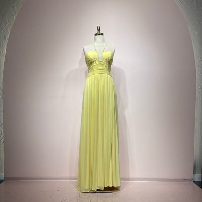 Vestido largo amarillo talla 12/44