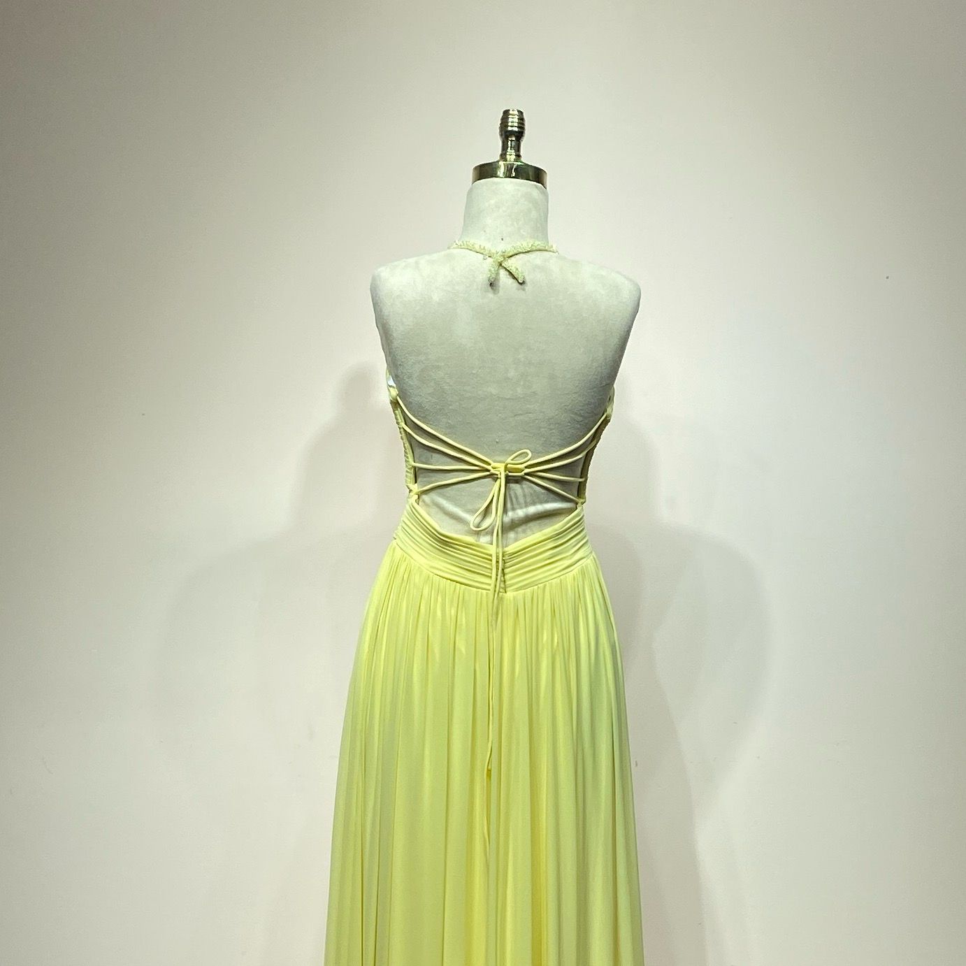 Vestido largo amarillo talla 12/44
