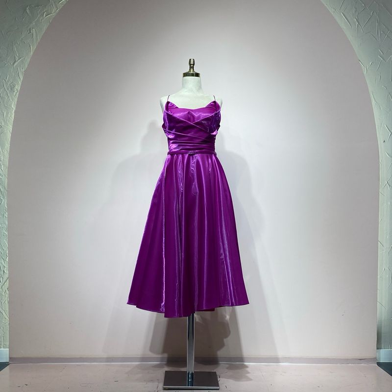 Vestido corte midi fucsia talla 42/10