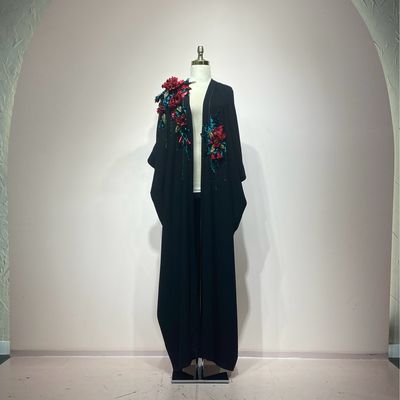 Abaya flores rojas