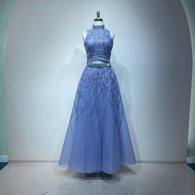 Vestido Largo,	Morado	,Talla	42
