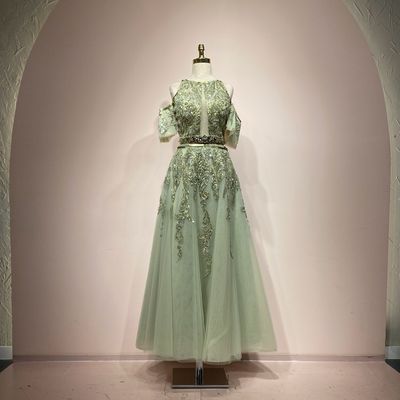 Vestido Largo,	Verde Olivo	,Talla	42
