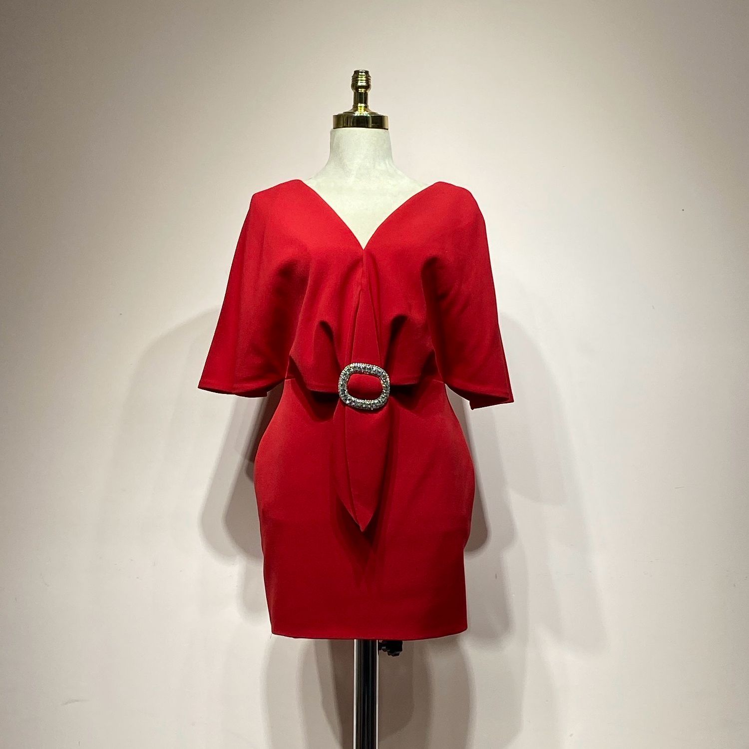 Vestido corto rojo talla 42