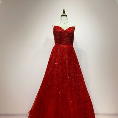 Vestido largo rojo talla 48/16