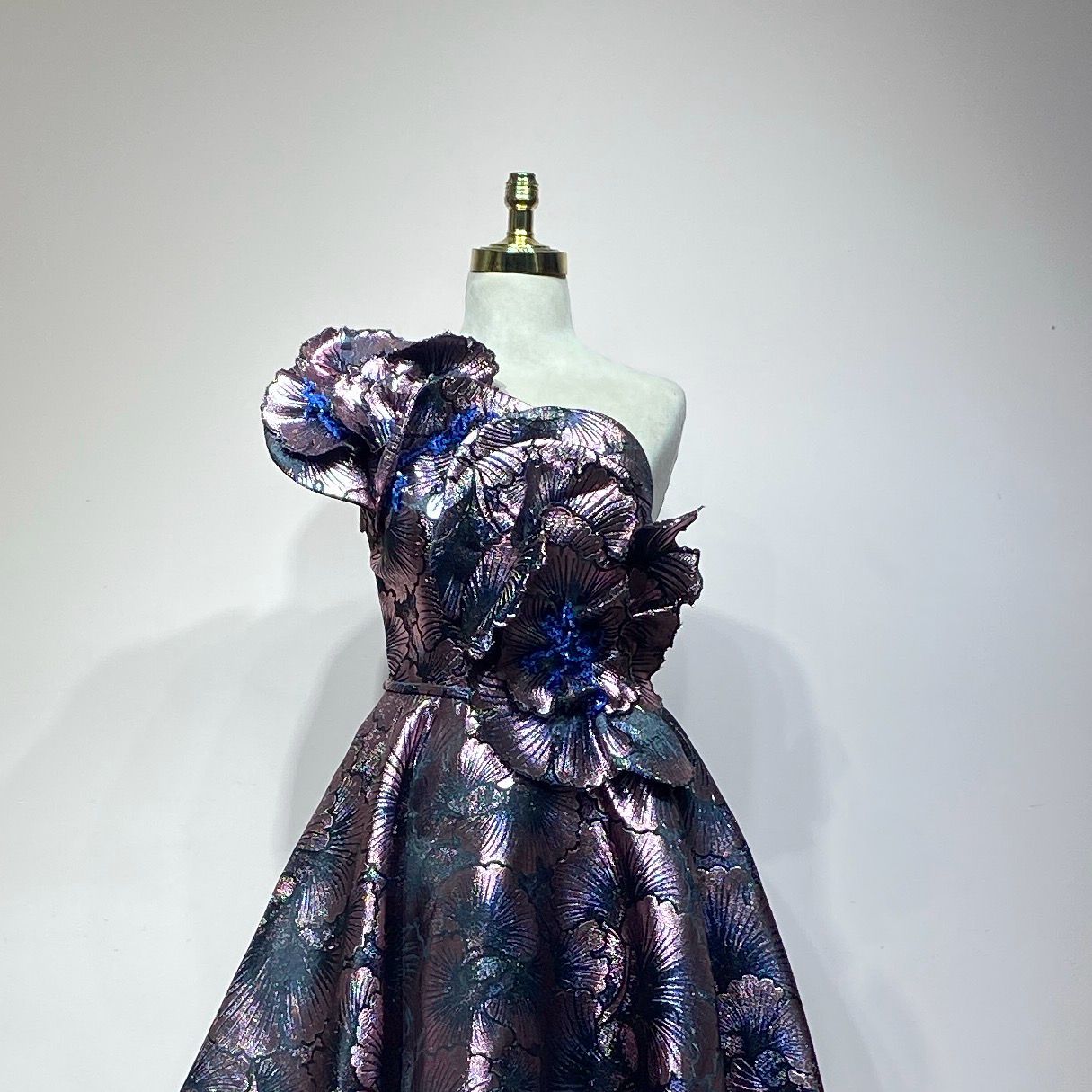 Vestido largo de estampado, talla 44 - L