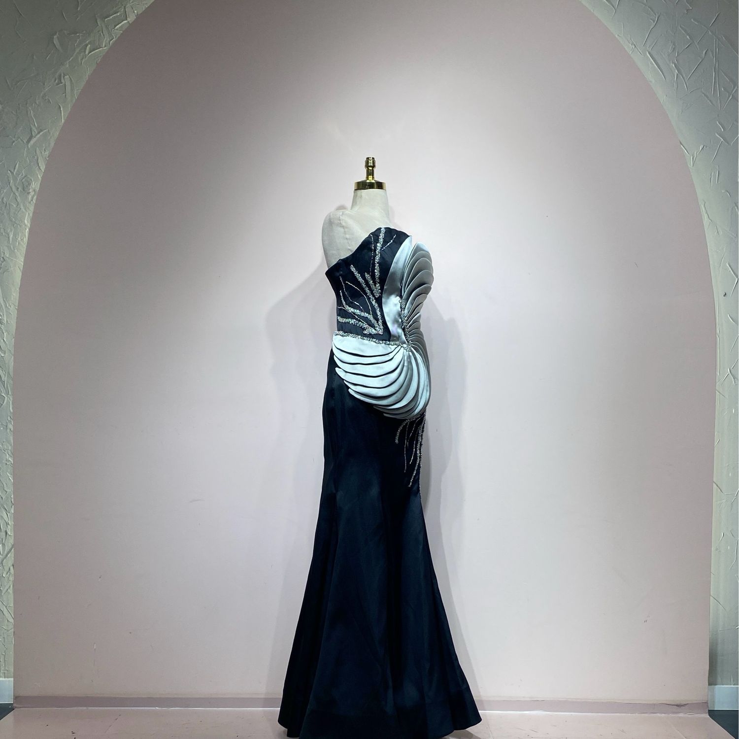 Vestido sirena negro talla 44/12