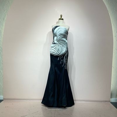 Vestido sirena negro talla 44/12