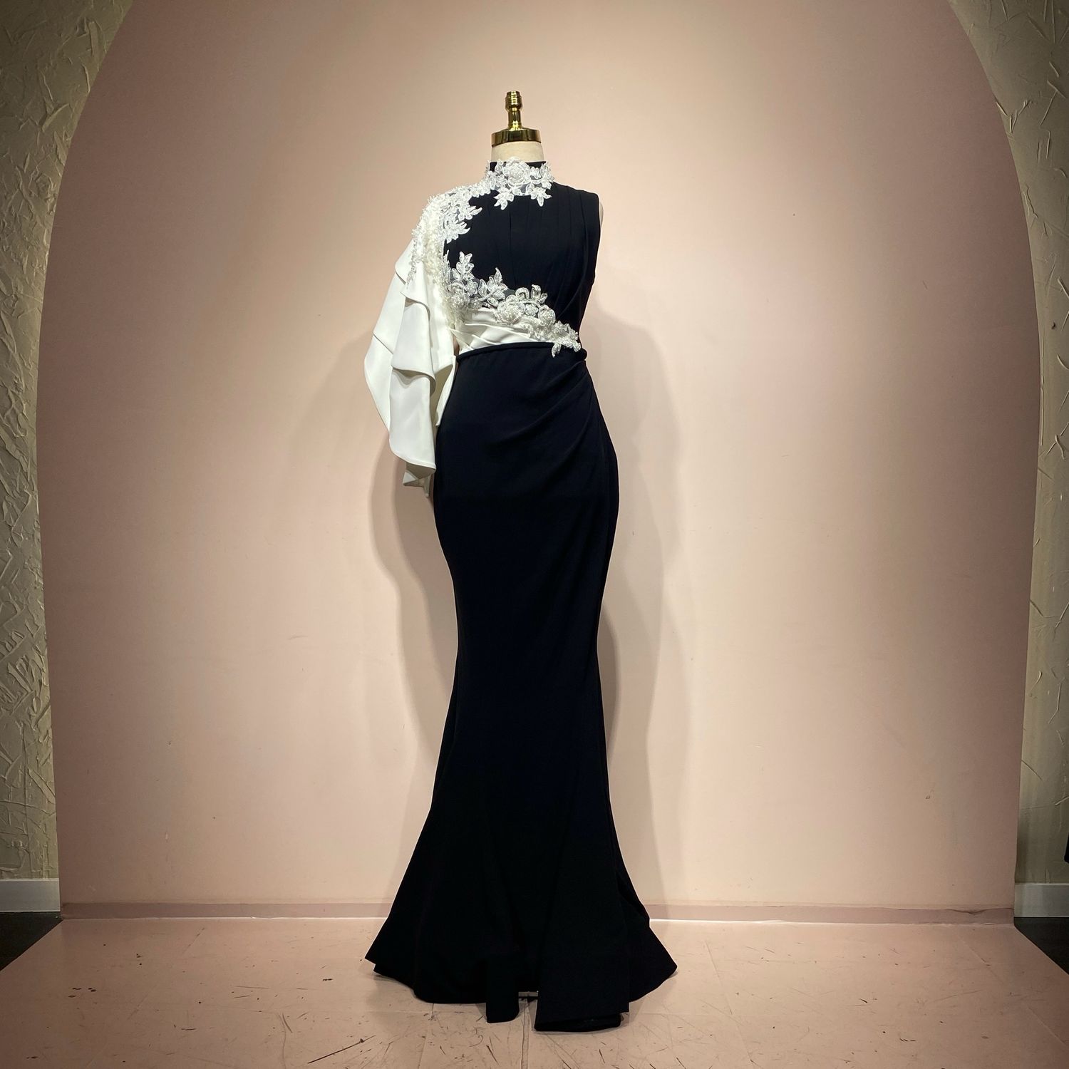 Vestido sirena negro talla 44/12