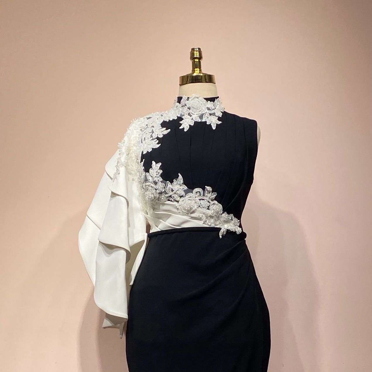 Vestido sirena negro talla 44/12