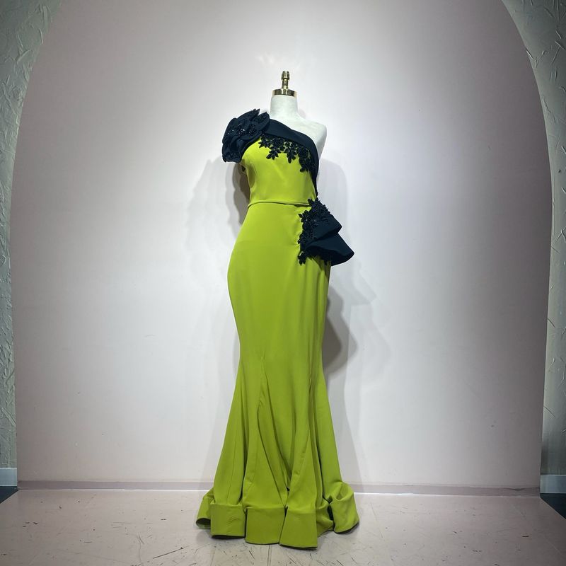 Vestido sirena verde talla 46 - L