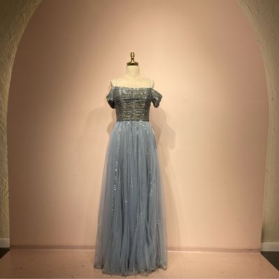 Vestido corte a azul indigo talla 42/10