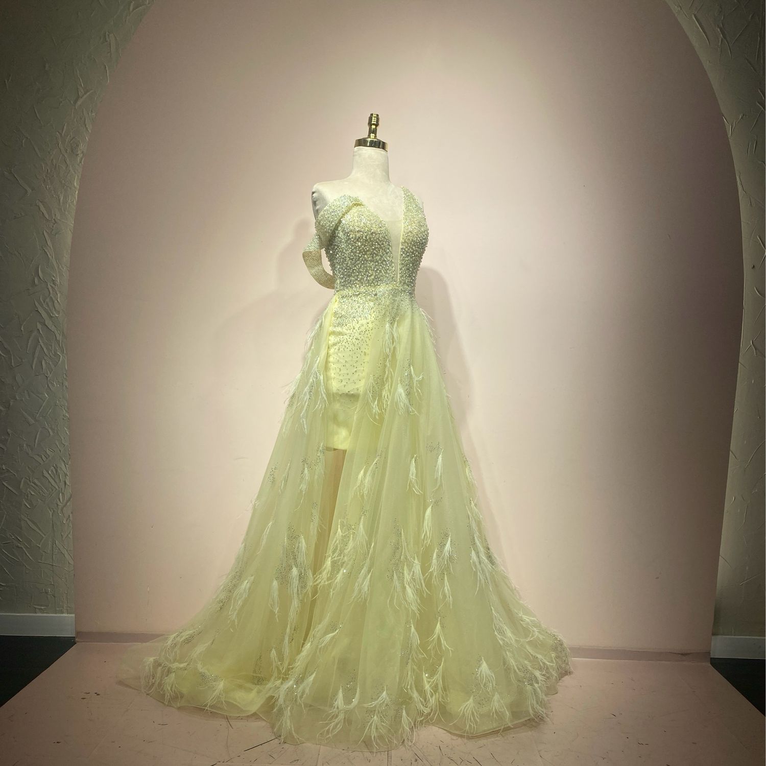 Vestido amarillo corte A talla 40/8