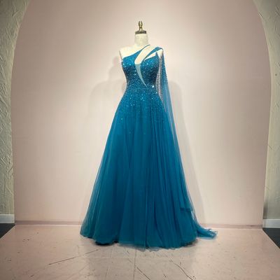 Vestido turquesa talla 14/46