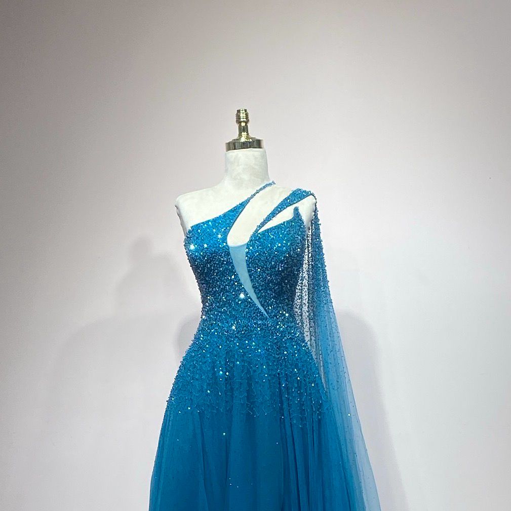 Vestido turquesa talla 14/46