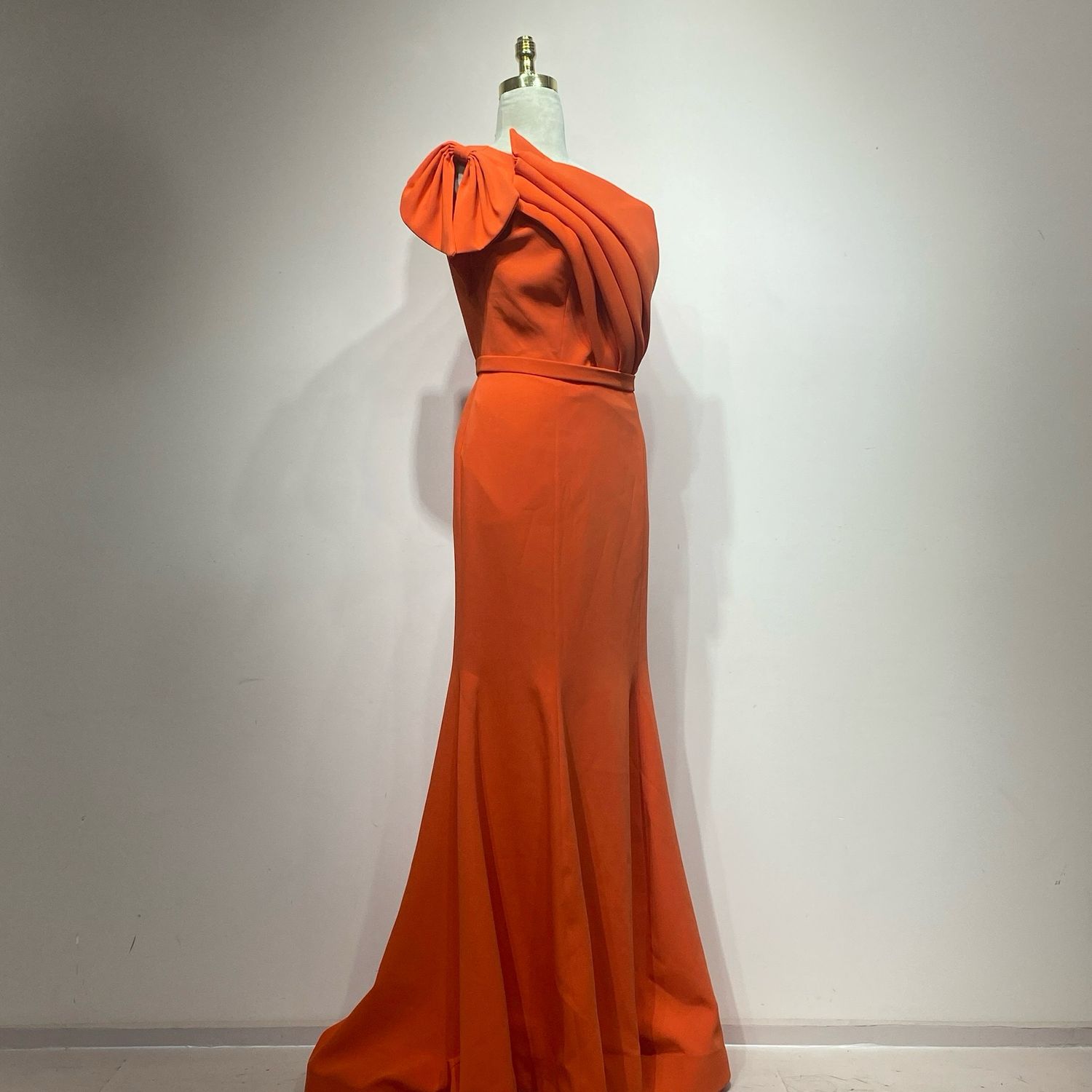 Vestido Largo color Naranja Talla 12/44