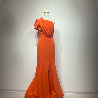 Vestido Largo color Naranja Talla 12/44