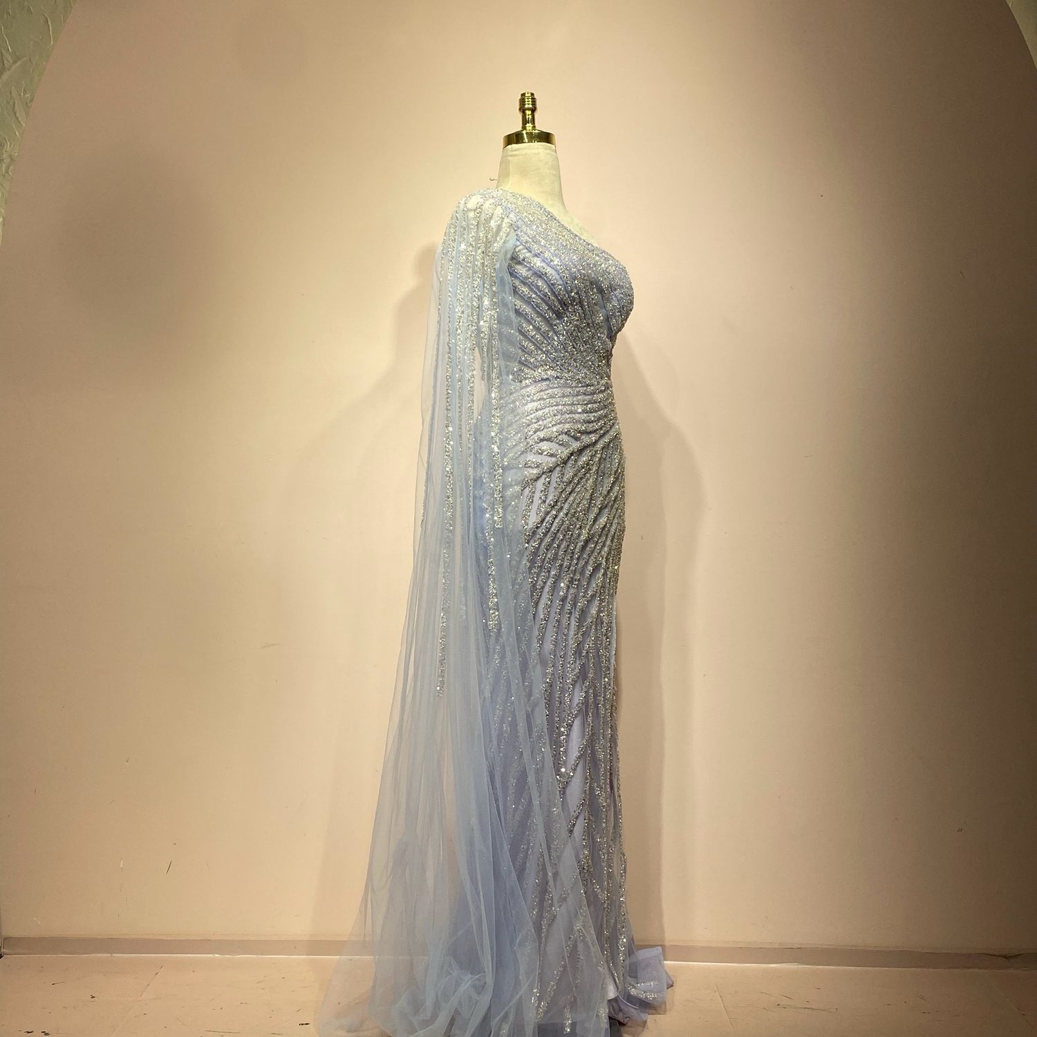 Vestido Largo Color Lila Talla 40/8