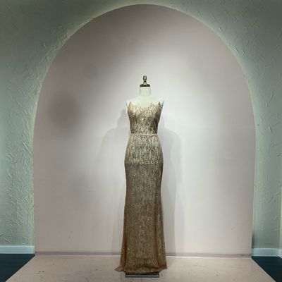 Vestido sirena rose gold talla 1
