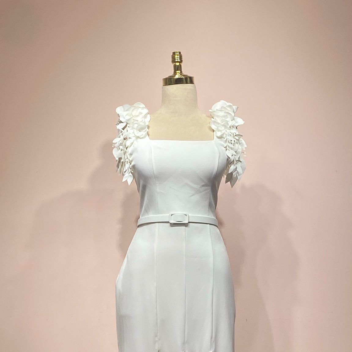 Vestido blanco corte midi talla 1/2/3/4