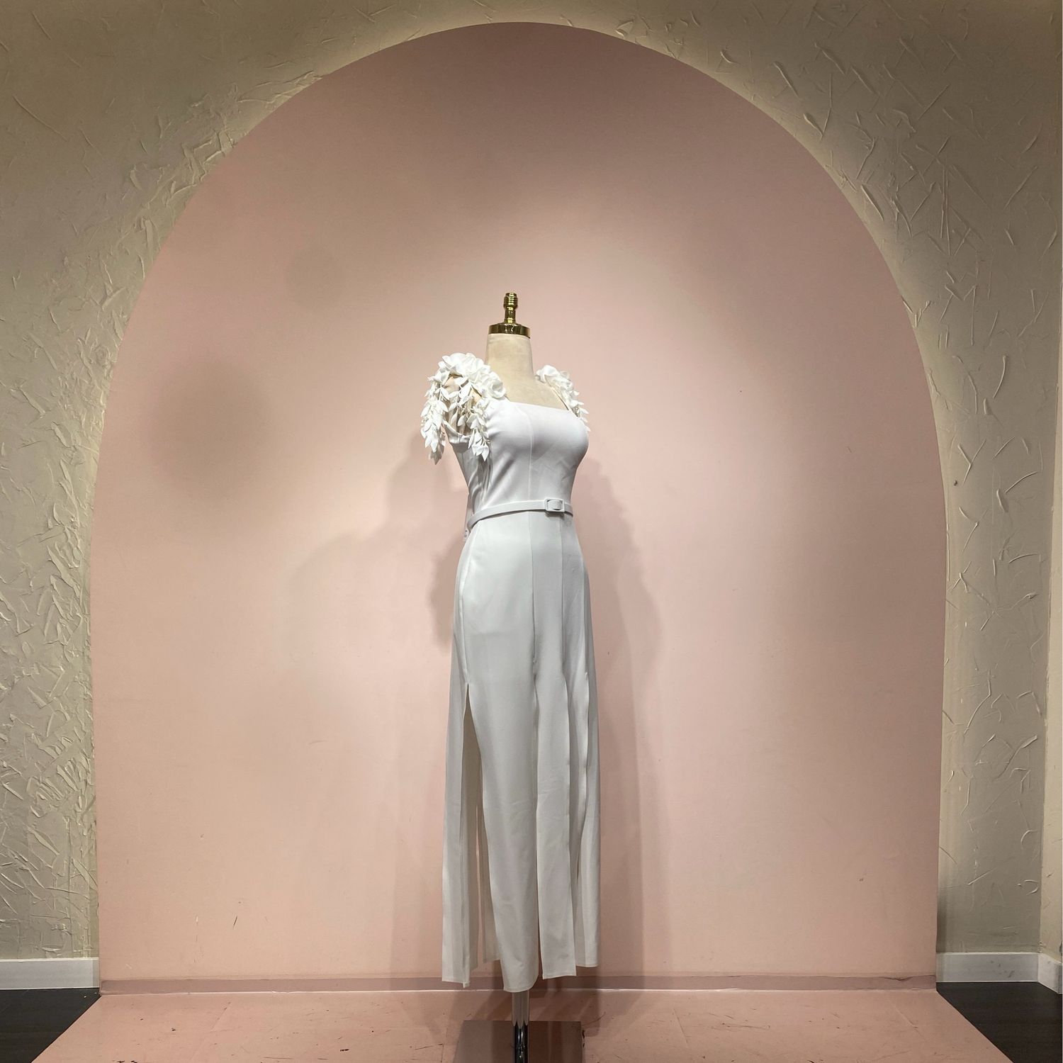 Vestido blanco corte midi talla 1/2/3/4