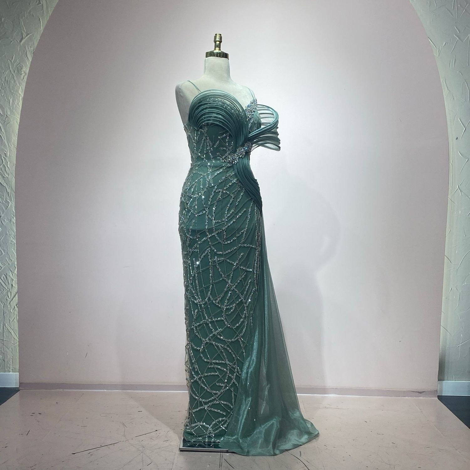 Vestido verde menta talla 40/8