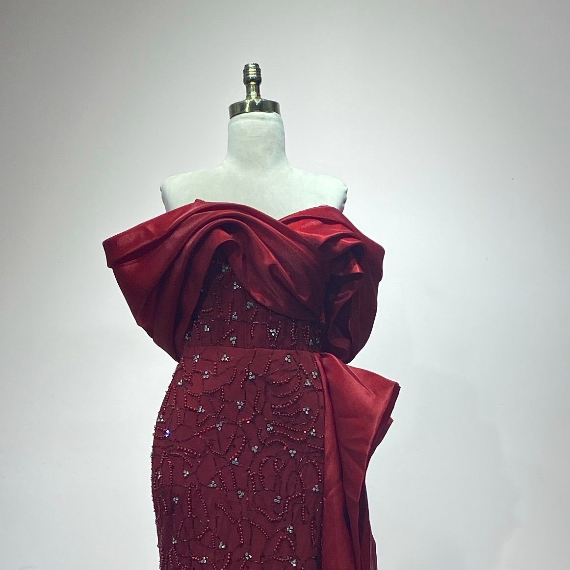 Vestido Largo,	Rojo	,Talla	38