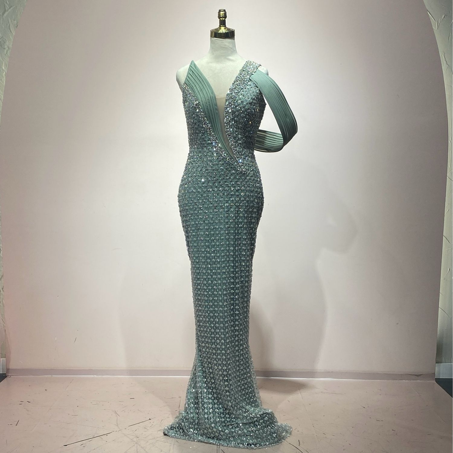 Vestido verde menta talla 40/8