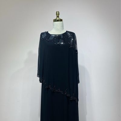 Vestido negro corte recto talla 44/46/48