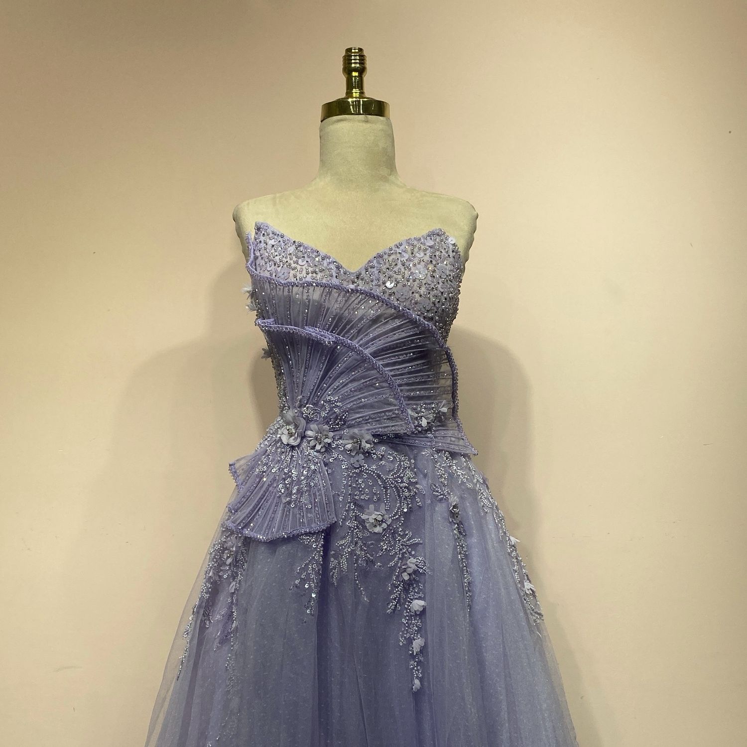 Vestido corte a lila talla 42/10