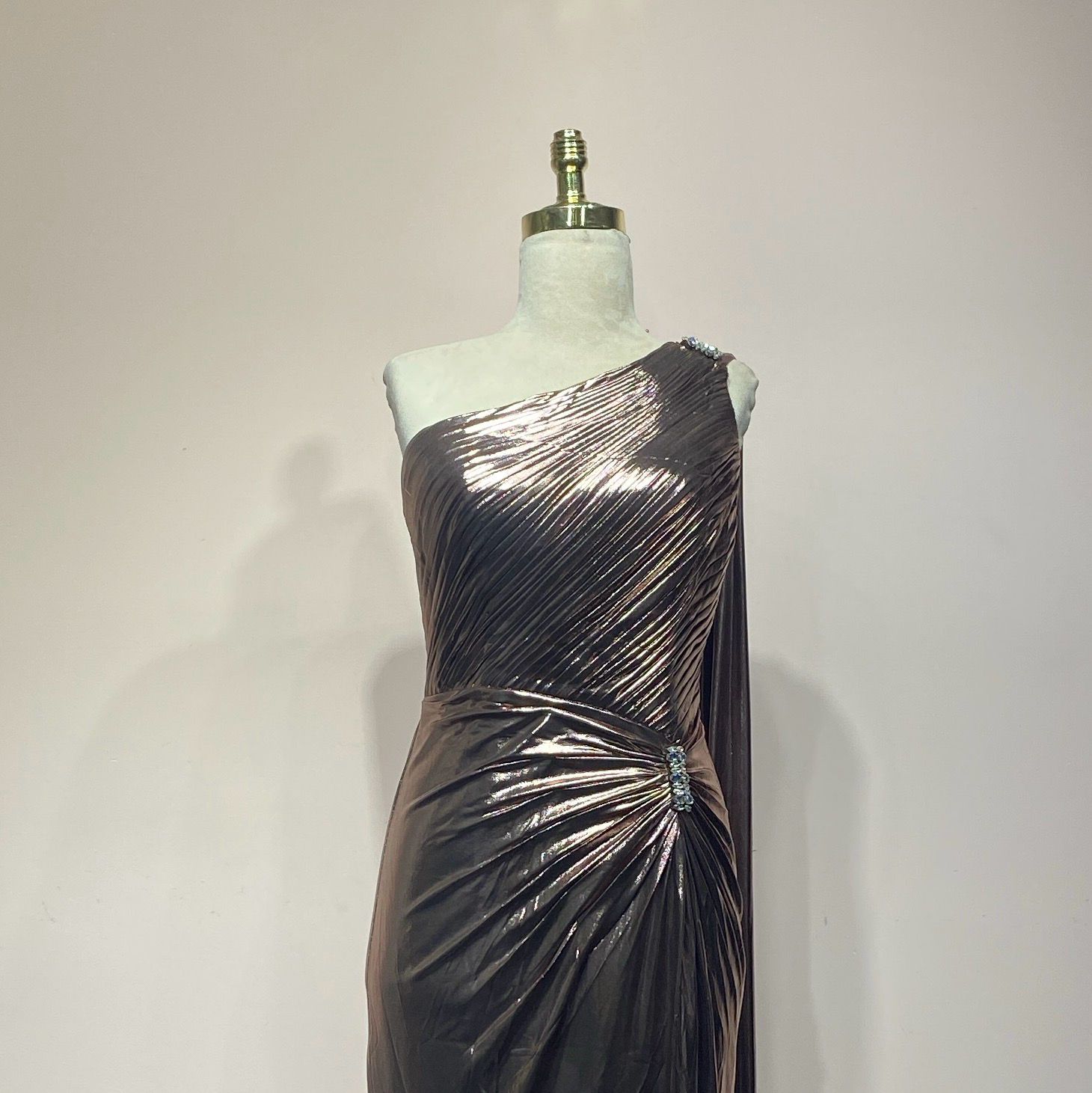 Vestido sirena bronze talla 44/12