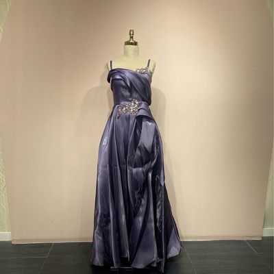 Vestido corte a morado talla 40/8