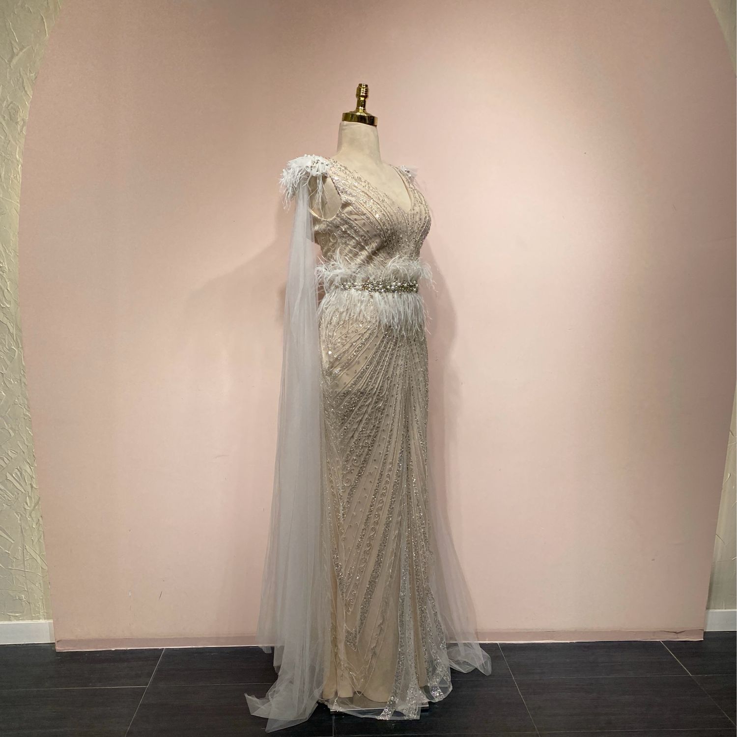 Vestido blanco sirena talla 42/10