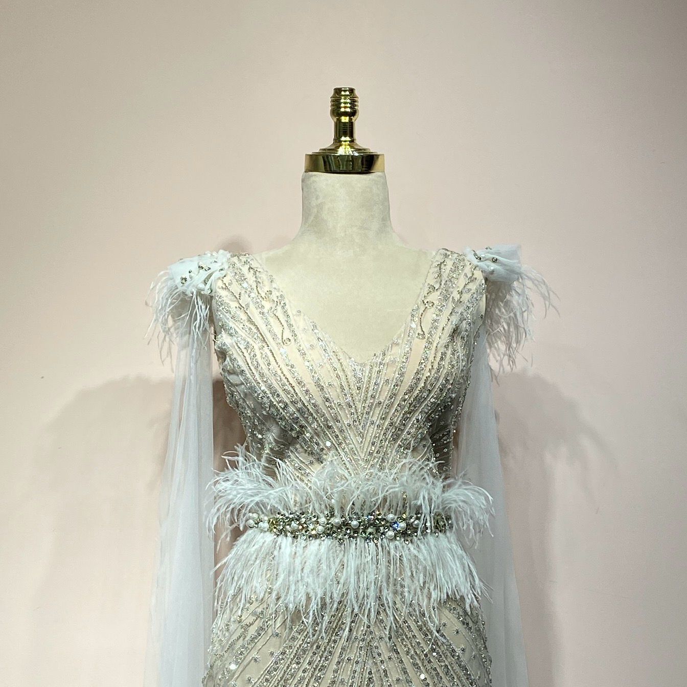 Vestido blanco sirena talla 42/10